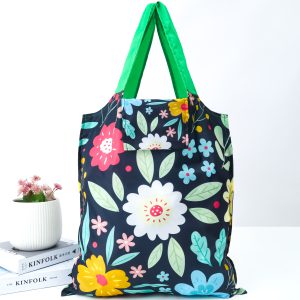 Foldable Shopping Bag Midnight Tropics