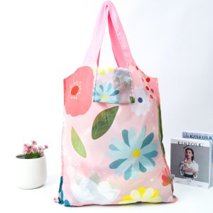Foldable Shopping Bag Floral Whimsy