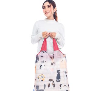 Foldable Shopping Bag Meow Mood